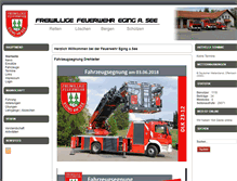 Tablet Screenshot of feuerwehr-eging.de